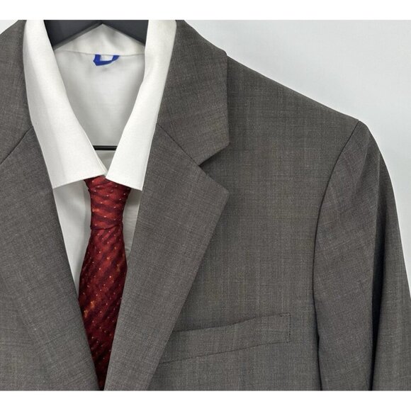 THEORY jacket blazer sport coat xylo js royce slim fit stretch wool brown 36S - Picture 1 of 9